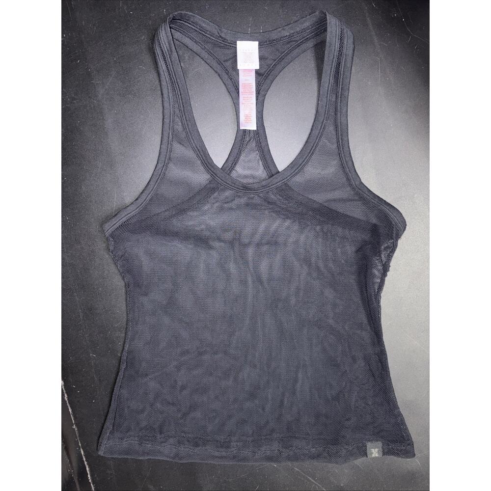 Savage X Fenty Nothin' But Net Tank Size Small Mesh Racerback Scoop Neck EUC Y2K